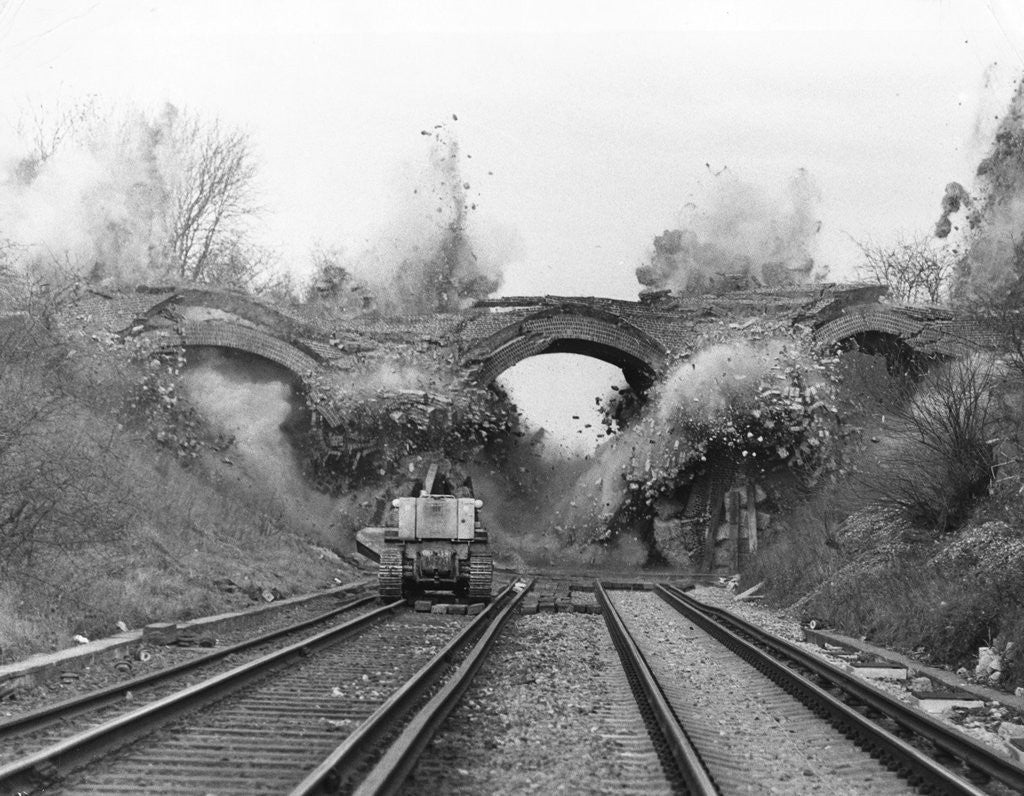 Detail of Railway Bridge Demolished by Anonymous