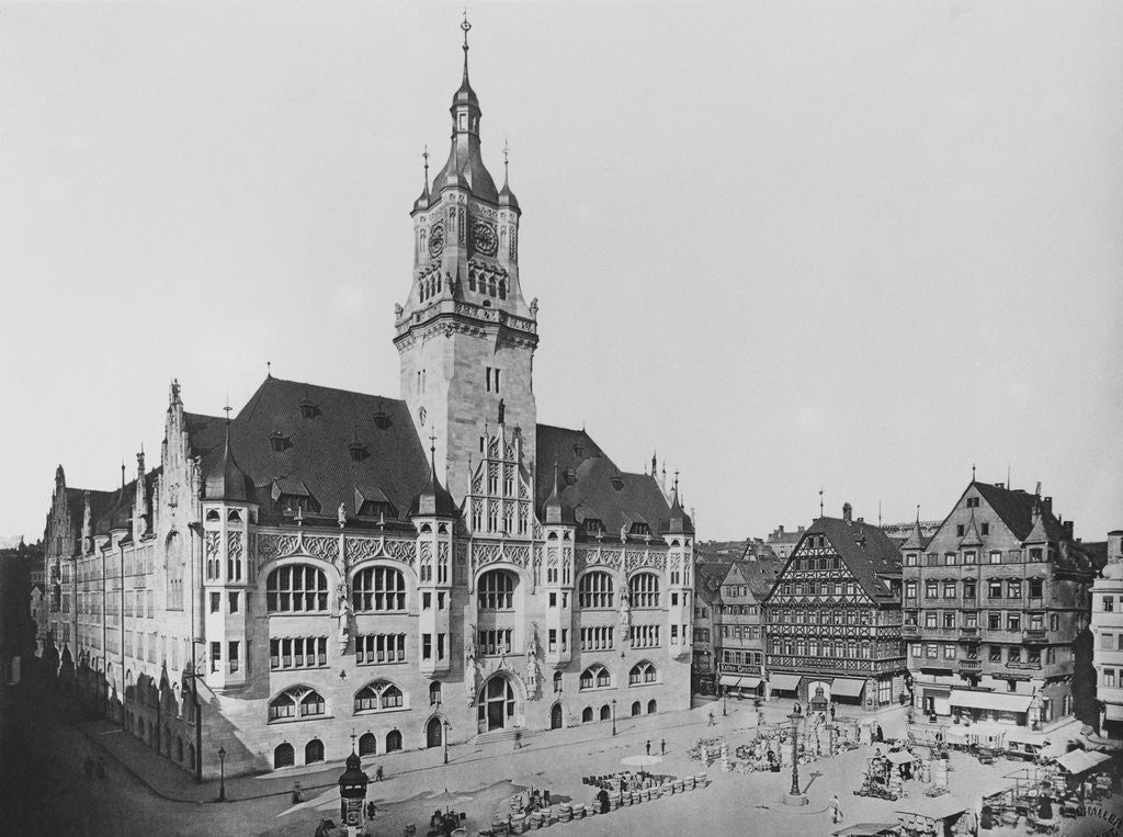 Detail of Stuttgart Town Hall by Anonymous