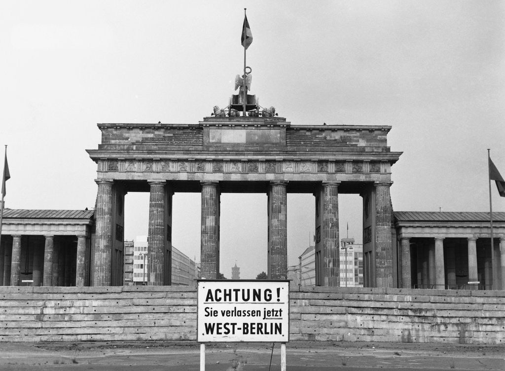 Detail of Brandenburg Gate, Berlin, 1966 by Anonymous