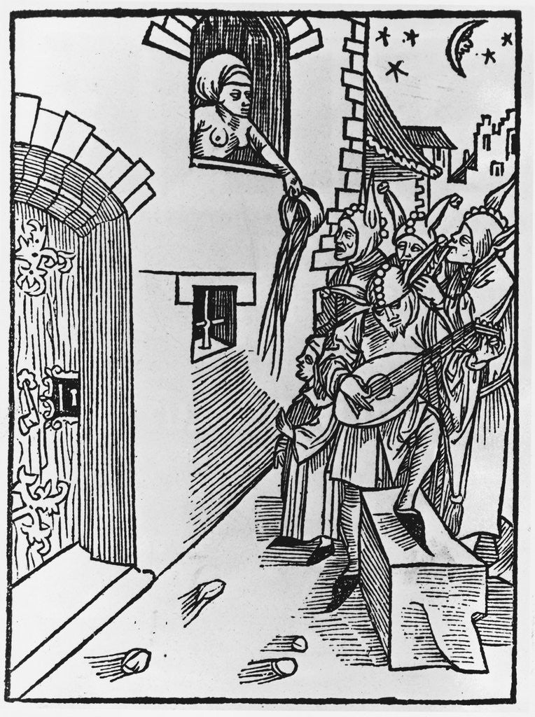 Detail of Rejecting a suitor by Anonymous