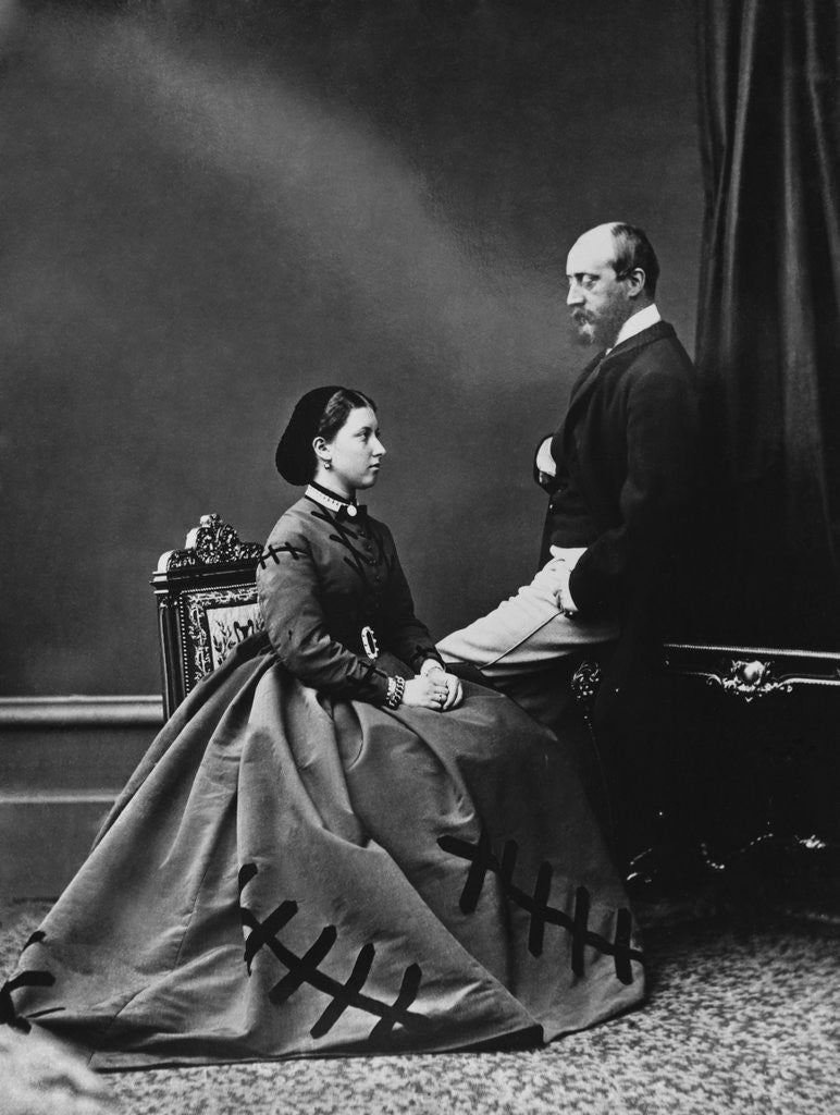 Detail of Princess Helena and Prince Christian by Anonymous