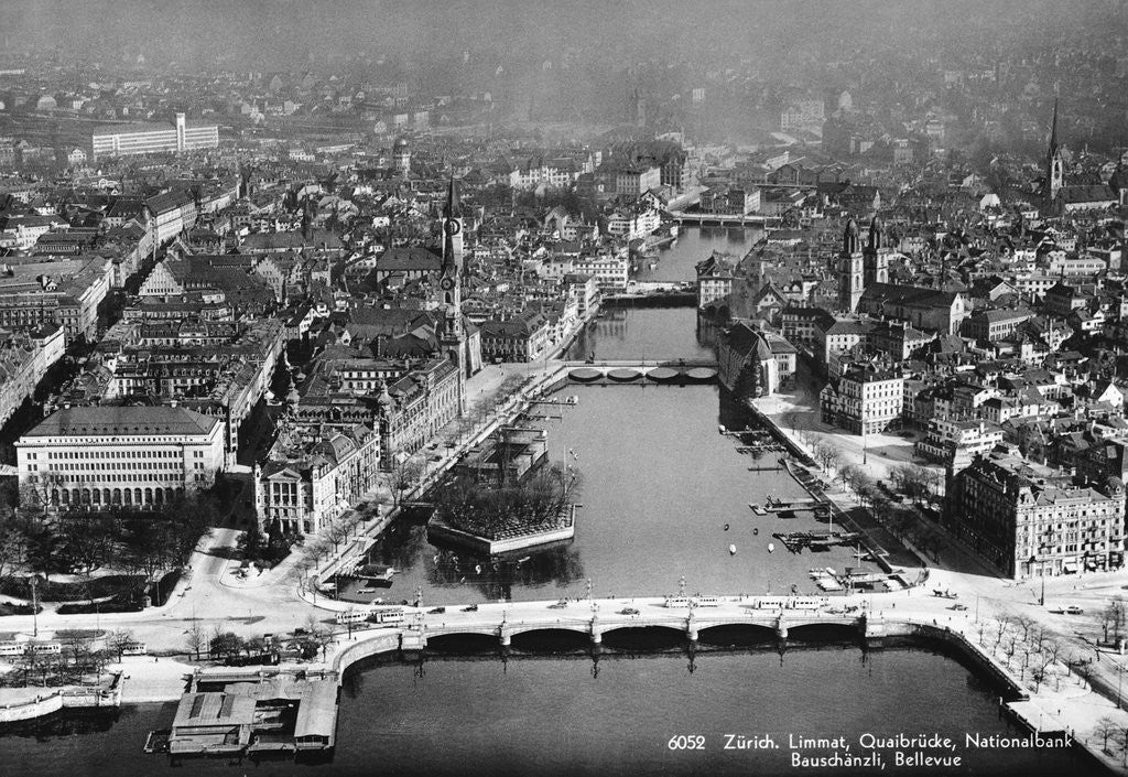 Detail of A View of Zurich by Anonymous