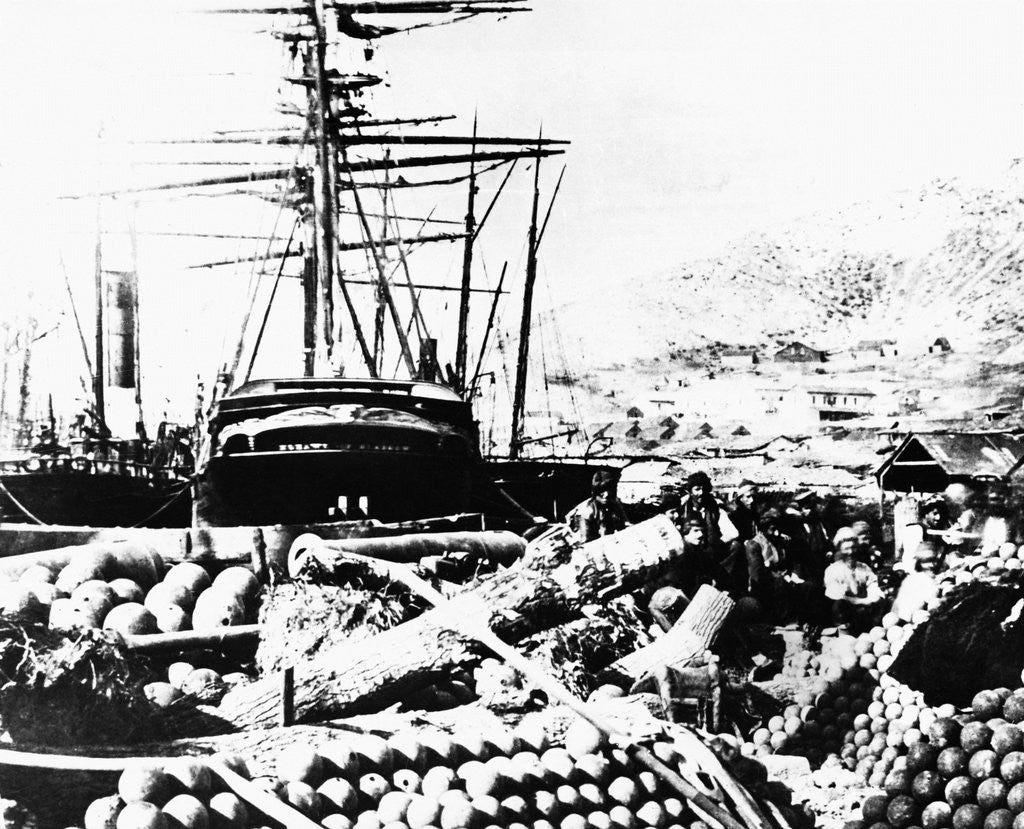 Detail of Cannon Balls for the Crimean War by Corbis
