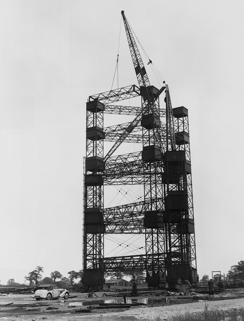 Detail of Construction Of The World's Largest Steerable Radio Telescope by Anonymous