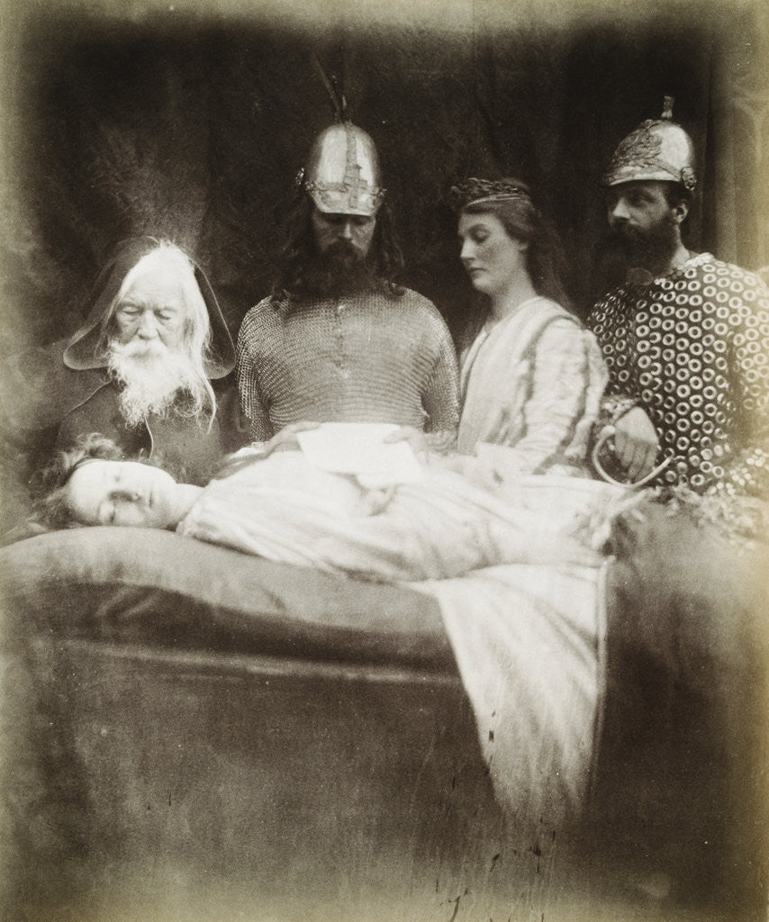 Detail of Lancelot and Elaine by Julia Margaret Cameron