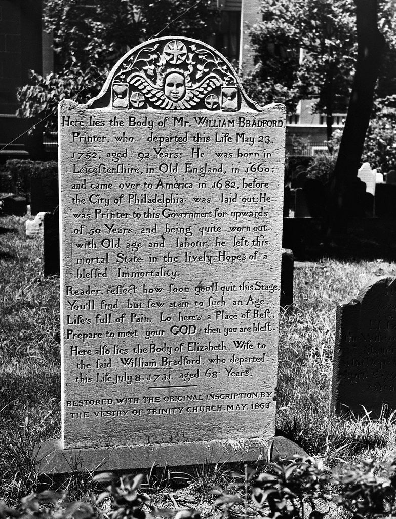 Detail of Pioneer's Epitaph by Anonymous