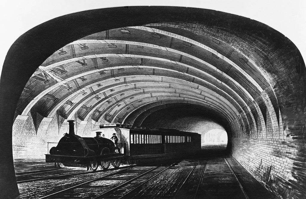 Detail of Metropolitan Underground Train by Anonymous