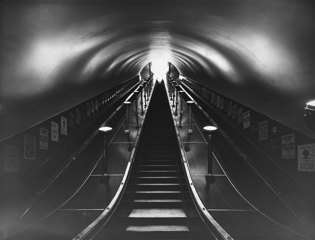 Detail of Subway Station Escalator by Anonymous