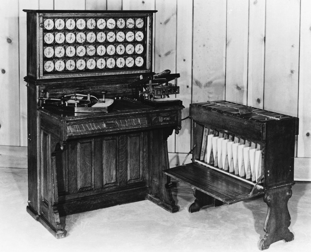 Detail of Hollerith Tabulator by Anonymous