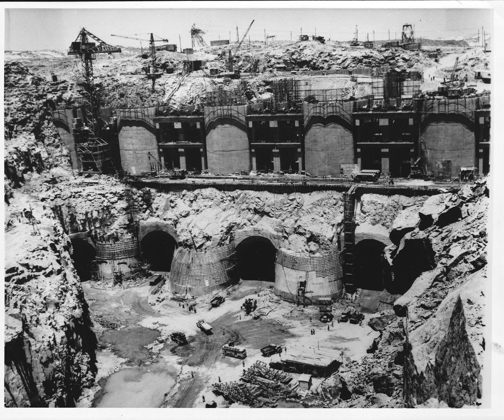 Detail of Construction of the Aswan High Dam by Anonymous