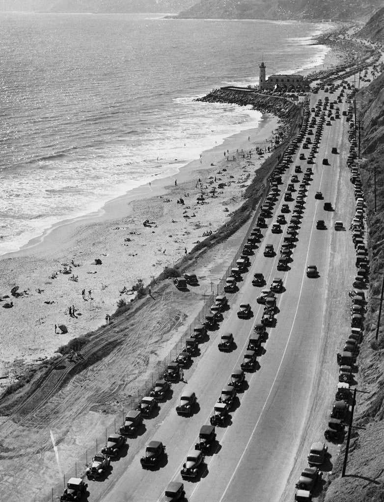 Detail of Cars Travelling on the Roosevelt Highway by Corbis