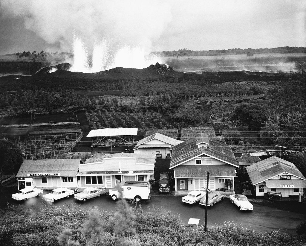 Detail of Eruption of Kilauea near Kapoho Plantation by Anonymous