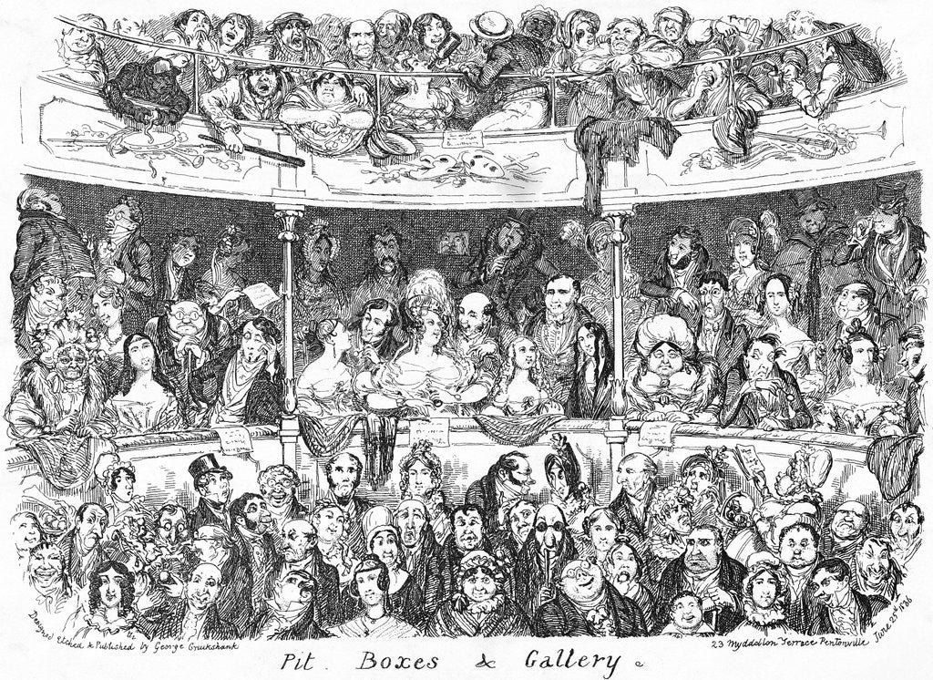 Detail of A Theatre Audience by Anonymous