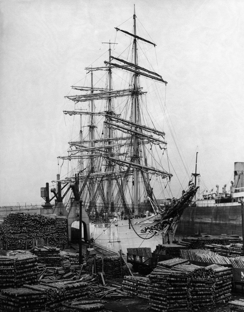 Detail of Sailing Ship S.S. Viking by Anonymous