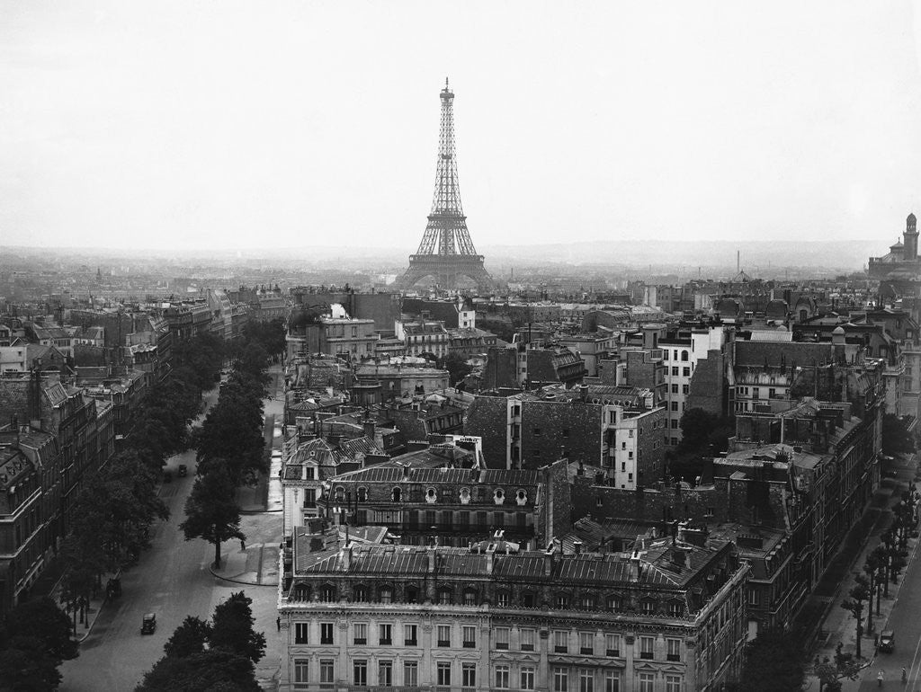 Detail of Aerial View over Paris by Anonymous