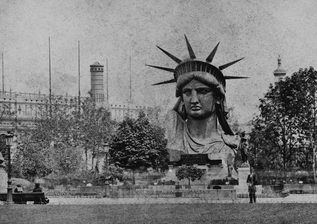 Detail of Head of the Statue of Liberty in the Champ-de-Mars by Anonymous