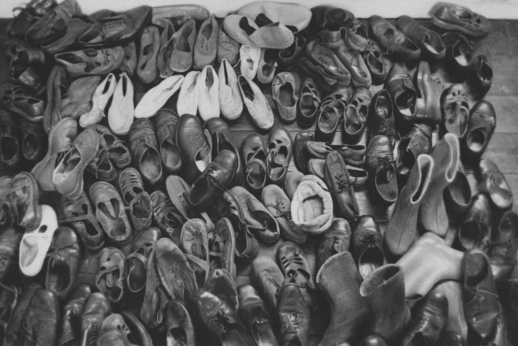 Detail of Orphan's Footwear by Anonymous