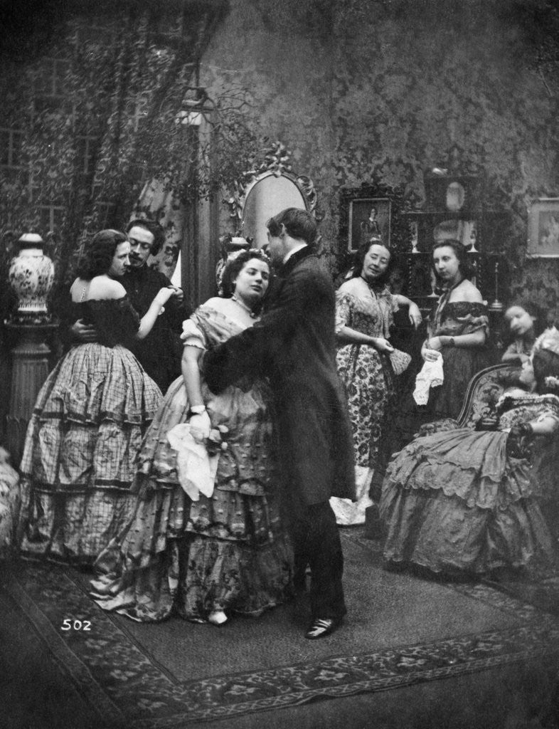 Detail of A Dance Under the Mistletoe by Anonymous