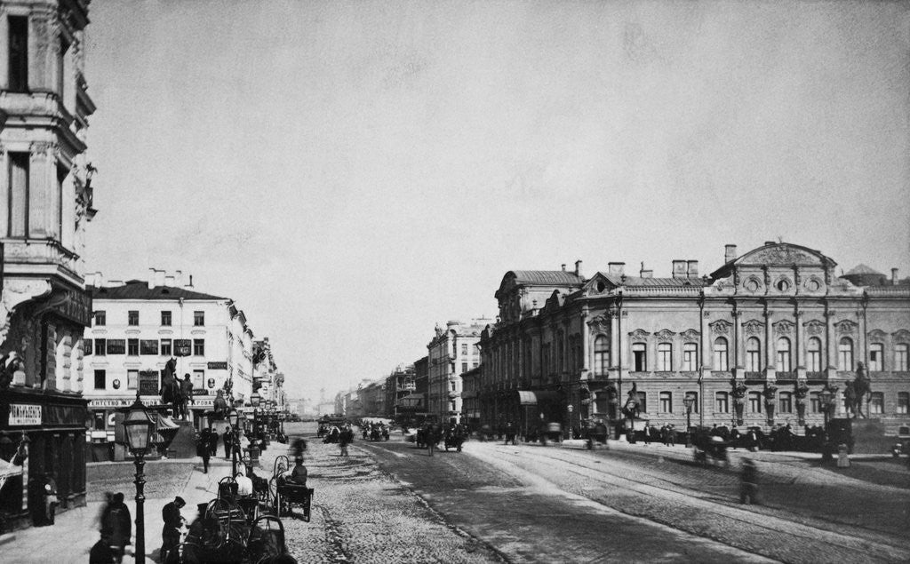 Detail of View Along Nevski Prospekt by Anonymous