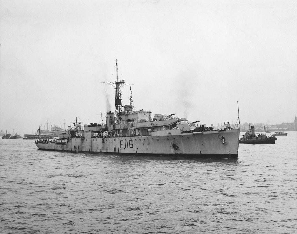 Detail of Arrival of HMS Amethyst, Hong Kong 1949 by Corbis