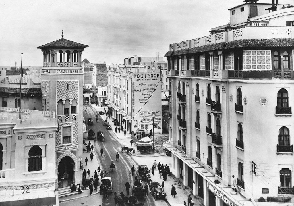 Detail of Snow in a Casablanca Street by Anonymous