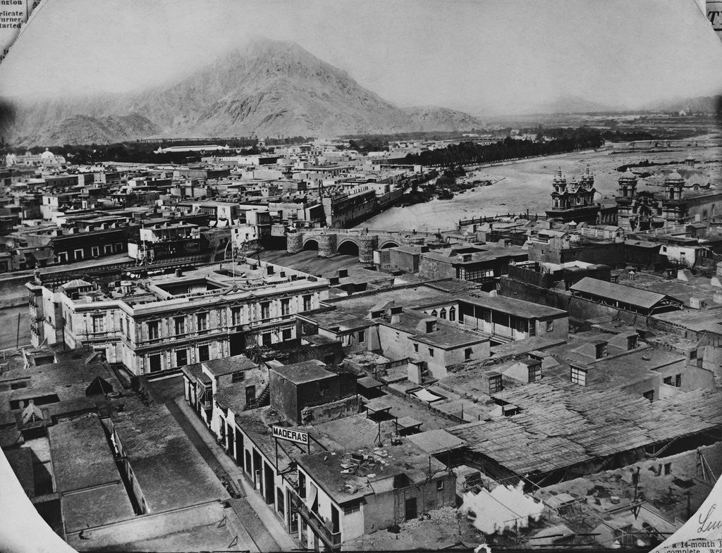 Detail of Rooftop View of Lima by Anonymous