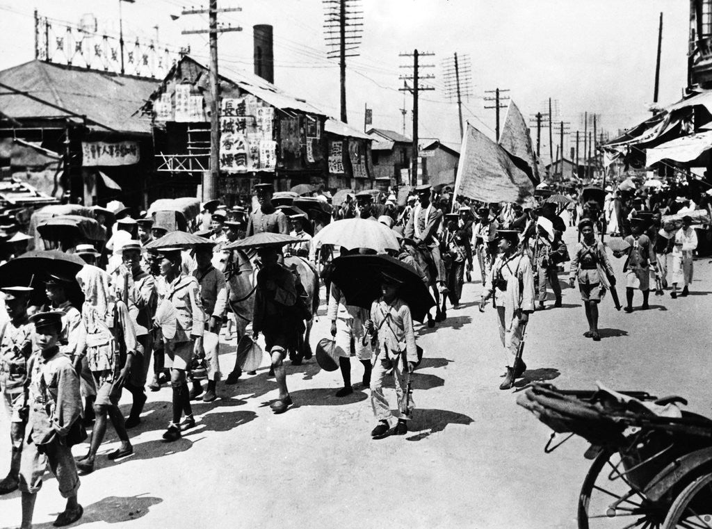 Detail of Sun Yat-sen's Army on the March by Anonymous
