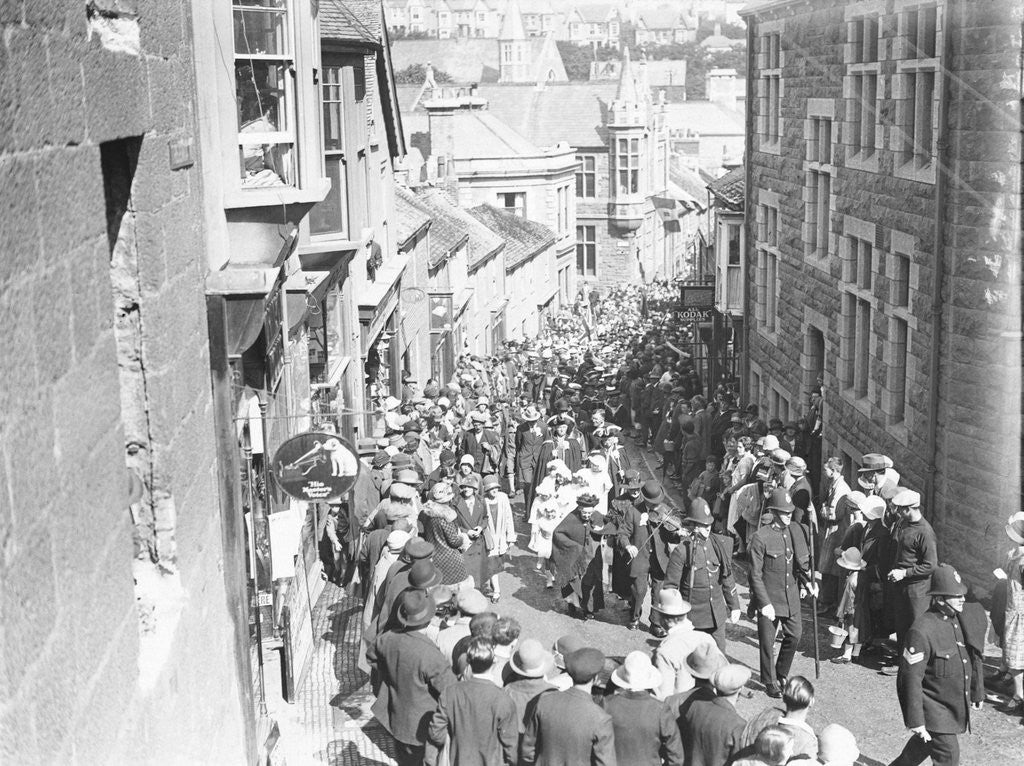 Detail of St Ives Street Procession by Anonymous