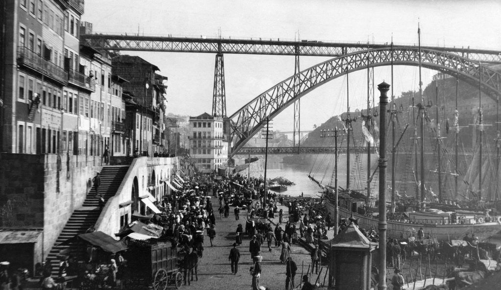 Detail of Duoro River Waterfront by Anonymous