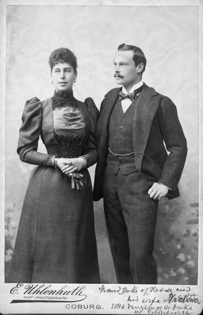 Detail of Grand Duke and Duchess of Hesse by Anonymous