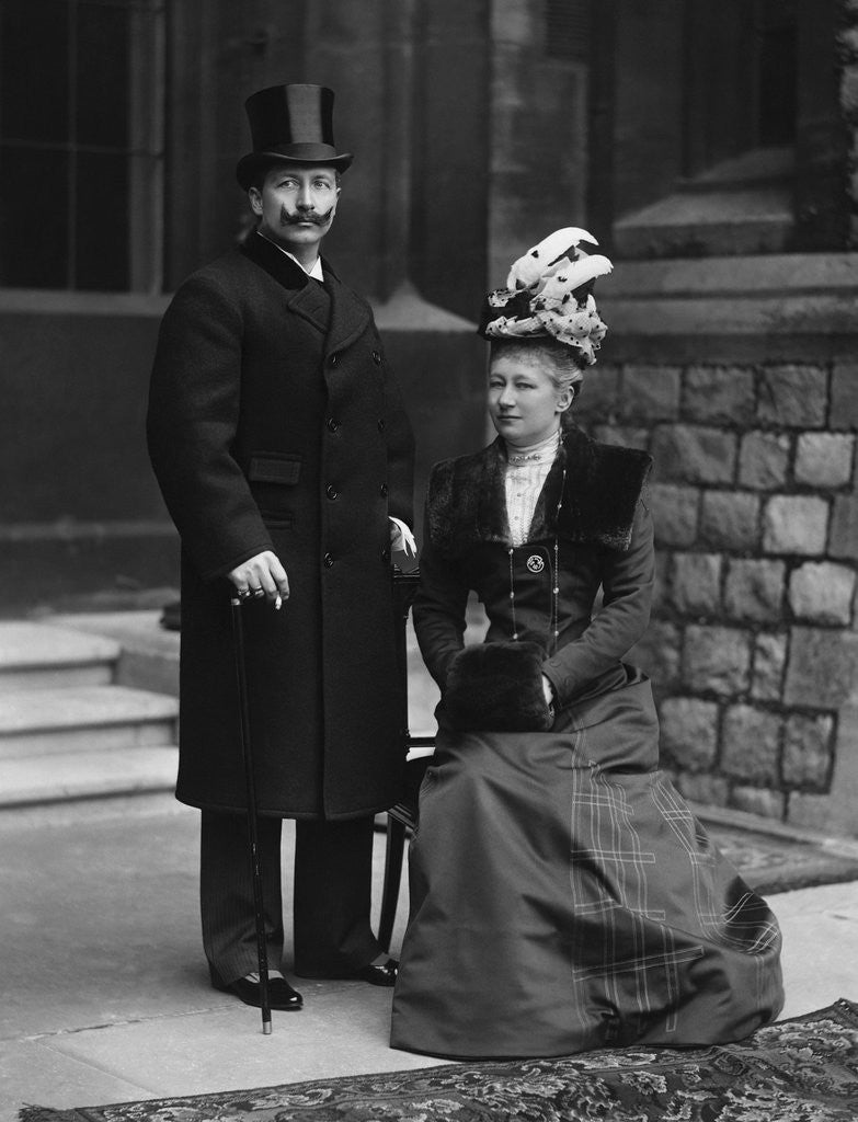 Detail of Kaiser Wilhelm and Wife in England by Anonymous