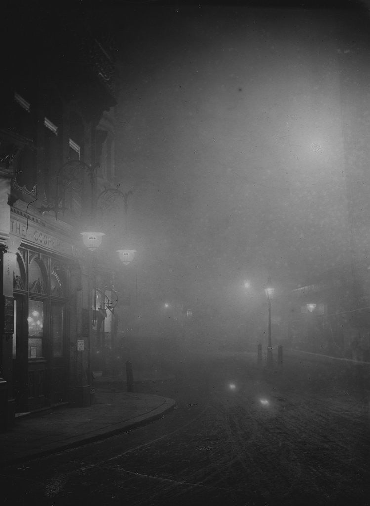 Detail of Street Lights in Fog by Anonymous
