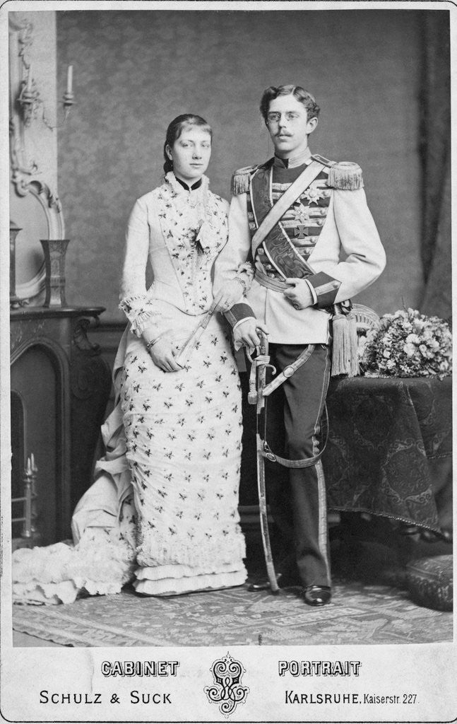 Detail of King of Sweden and his Wife by Anonymous