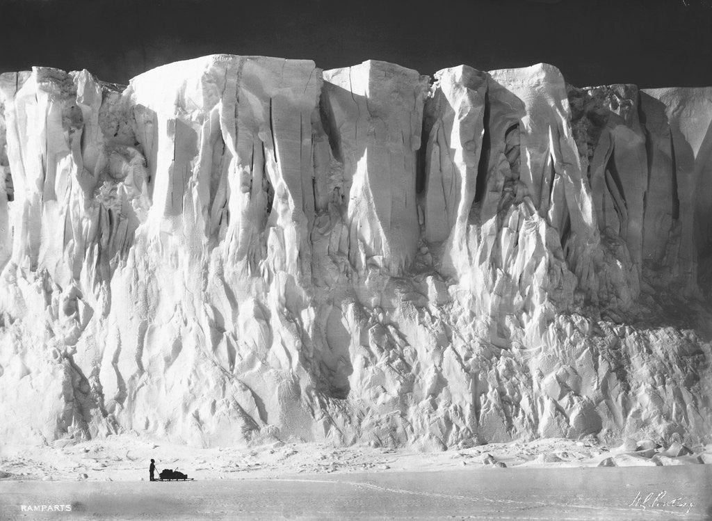 Detail of Face of a Glacier by Anonymous