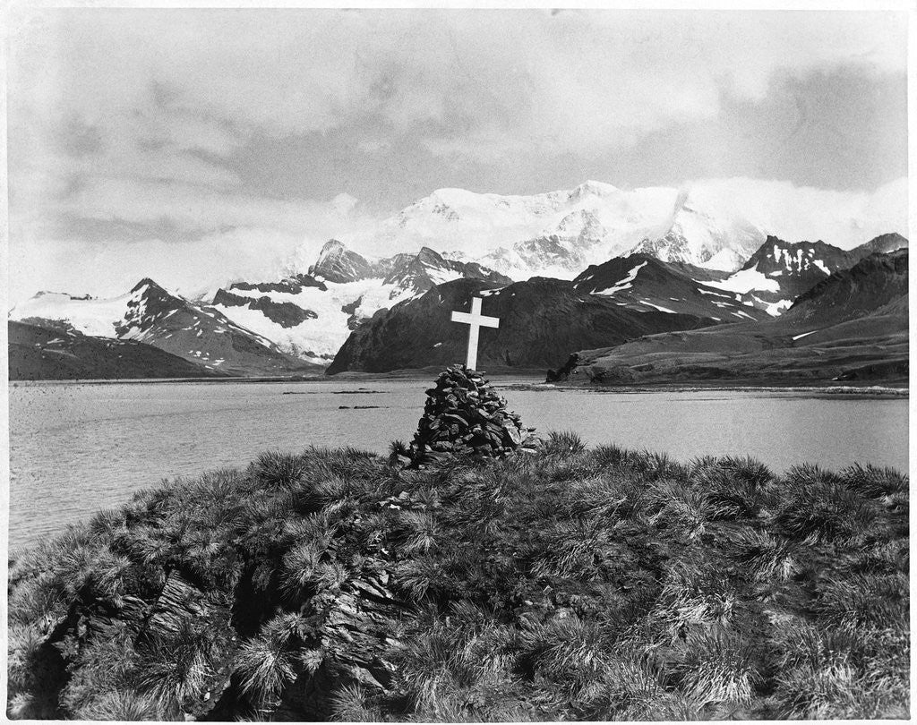 Detail of Shackleton's Grave at Grytviken by Anonymous