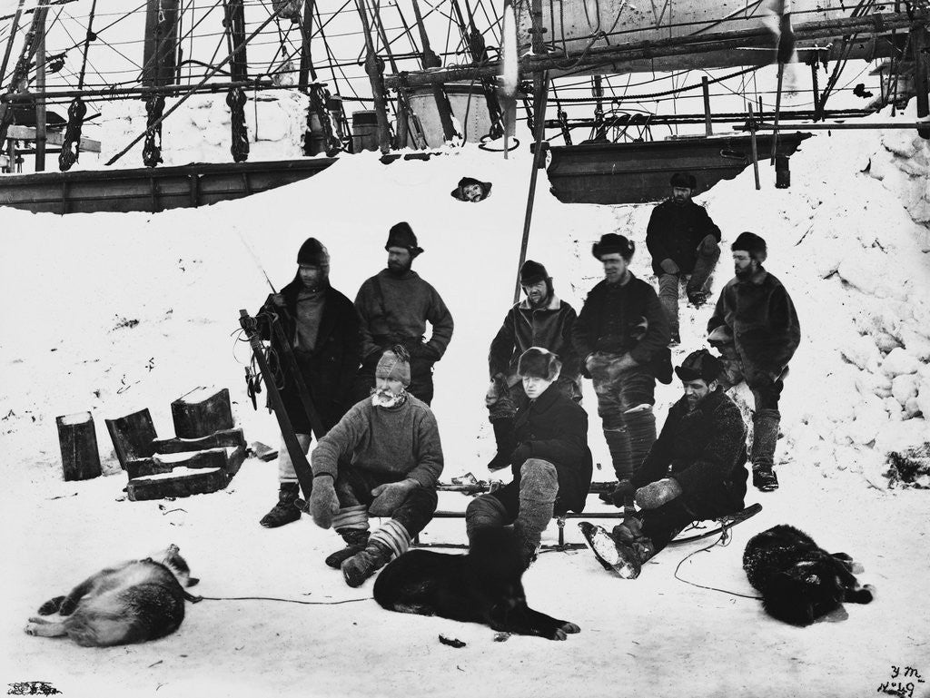 Detail of Captain Nares and Crew on Polar Expedition by Anonymous
