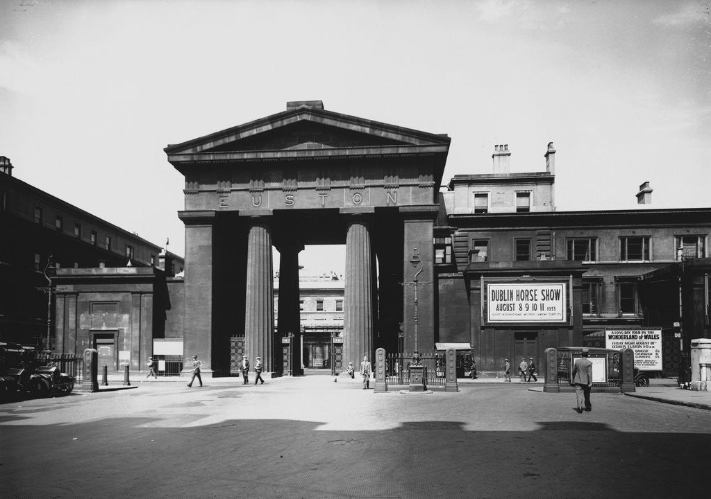 Detail of Main Entrance To Euston Station by Anonymous