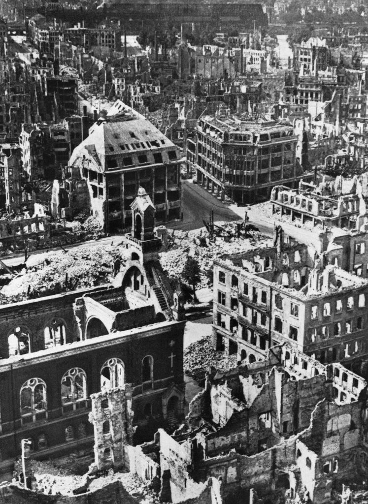 Detail of Destruction of Dresden, 1945 by Anonymous