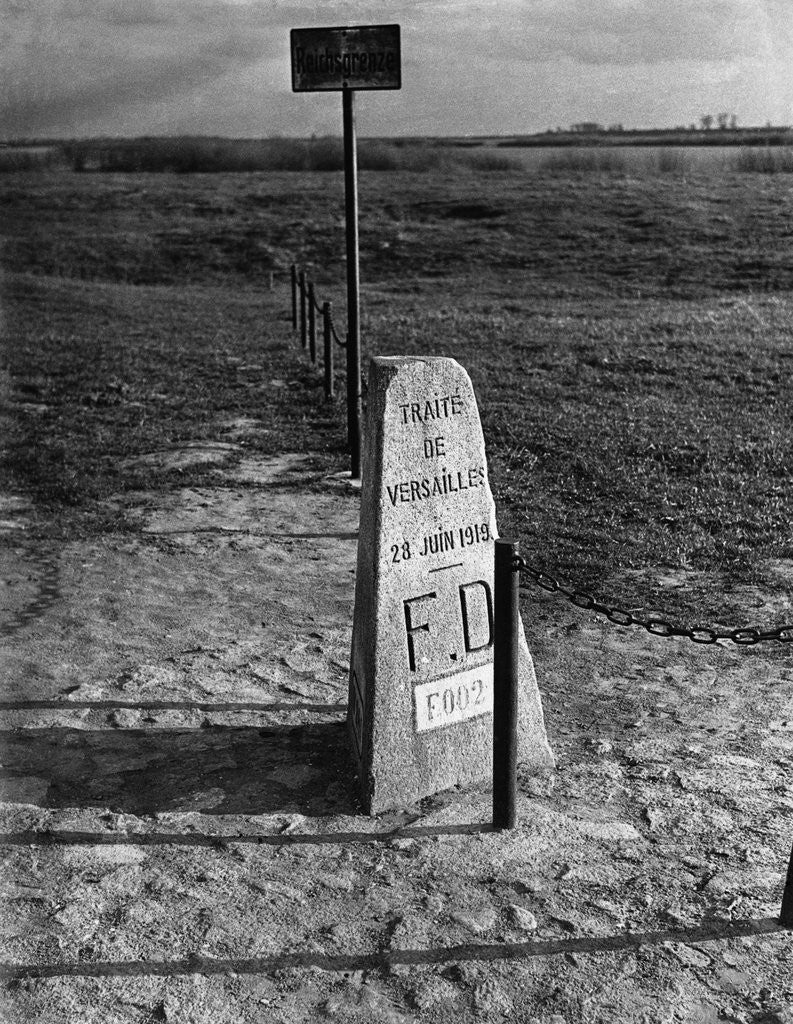 Detail of Boundary Marker, 1919 by Anonymous