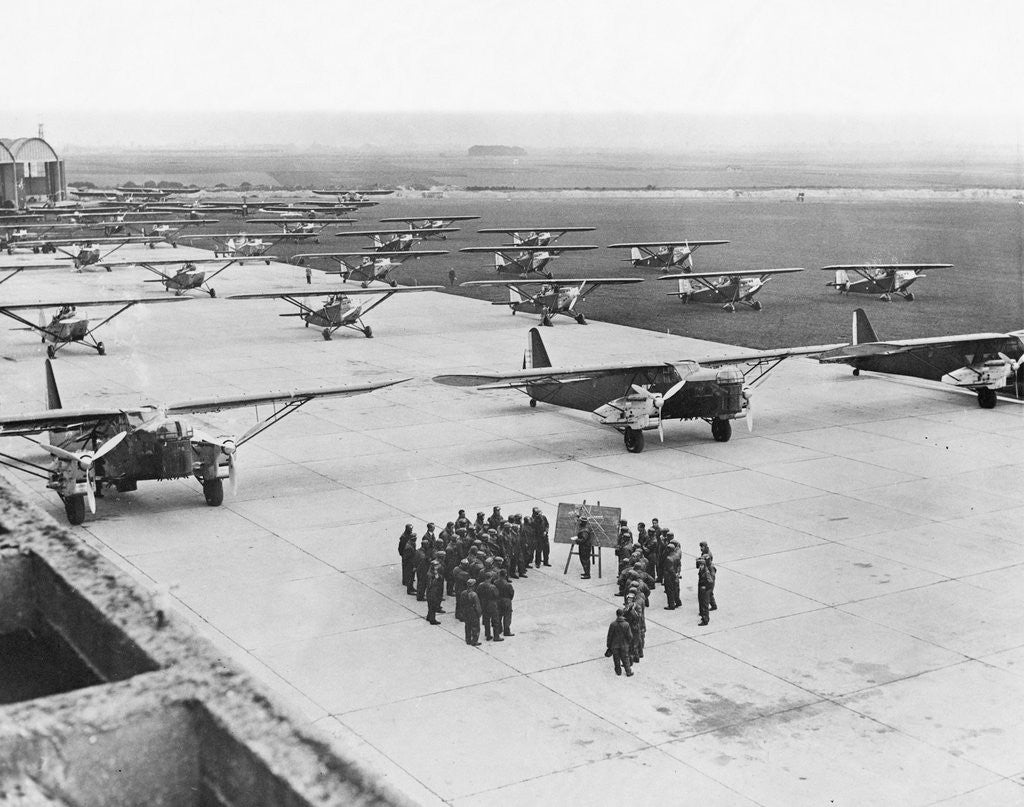 Detail of Planes on the Landing Strip at Le Bourget by Anonymous