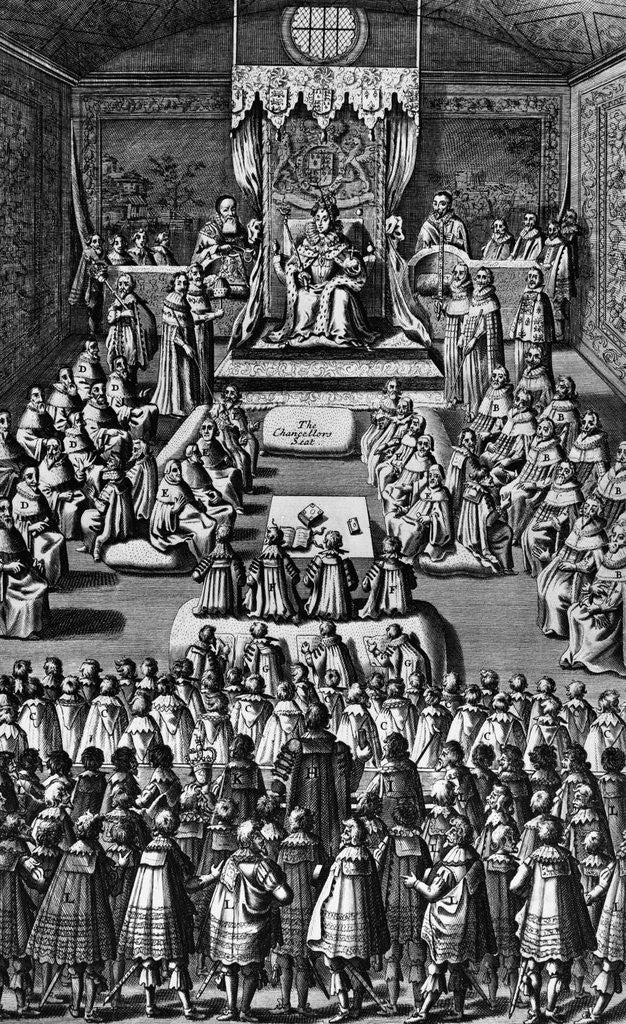 Detail of Elizabeth I Addresses House of Lords by Anonymous