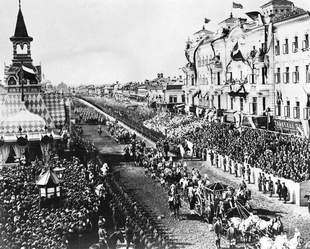 Detail of Coronation Procession in Moscow by Anonymous