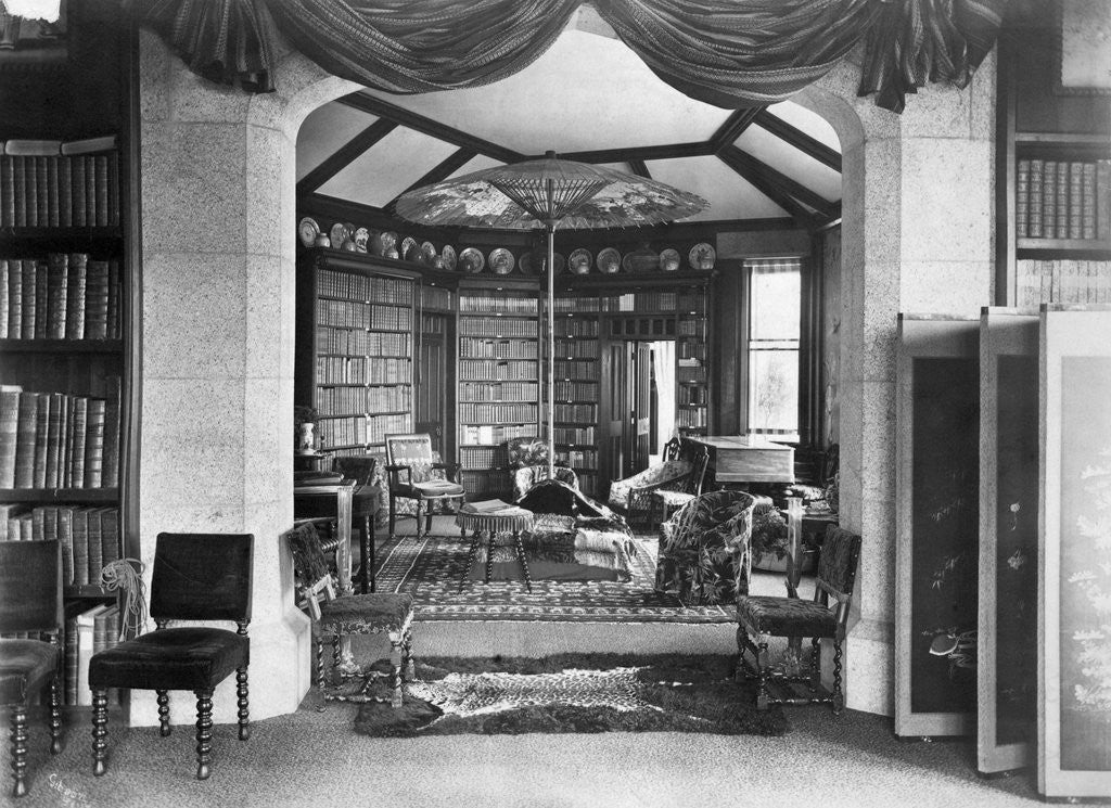 Detail of Private Library by Anonymous