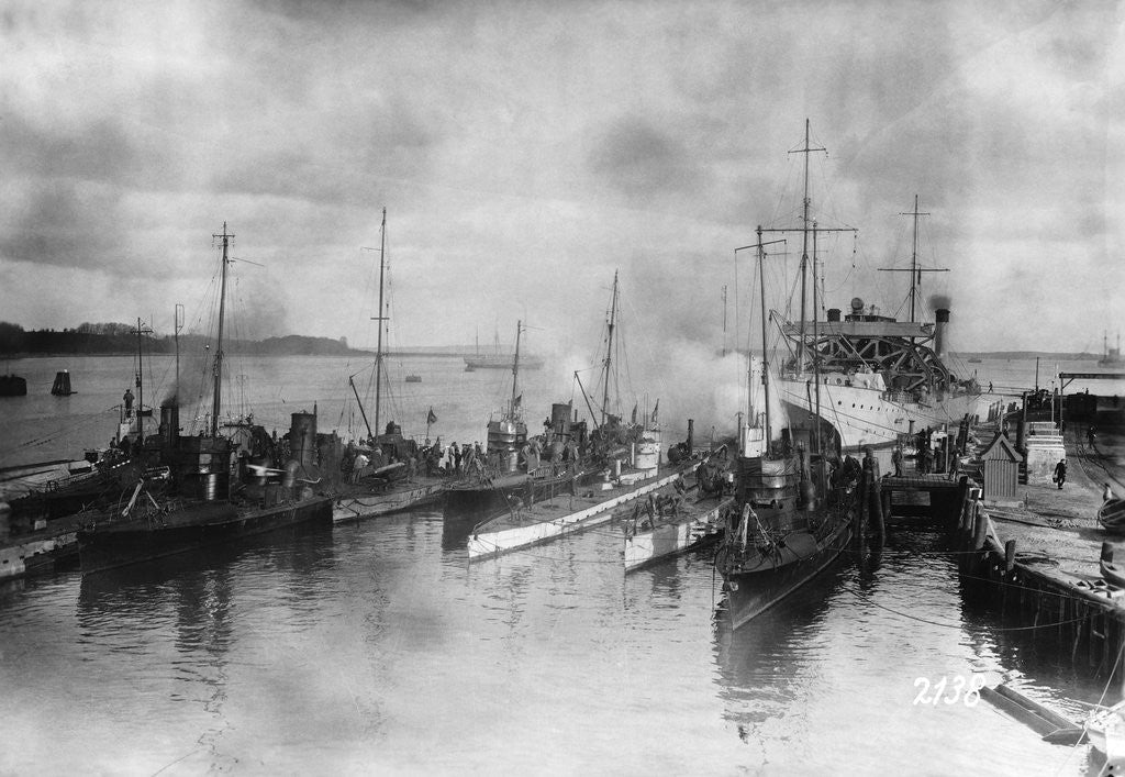 Detail of German Warships by Anonymous