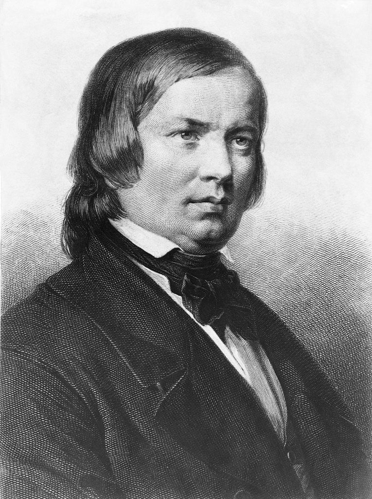 Detail of German Composer Robert Schumann by Anonymous
