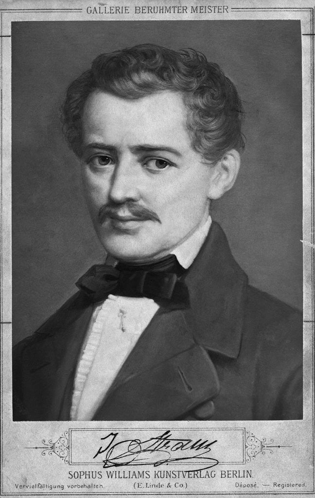 Detail of Composer Johann Strauss, The Elder by Anonymous