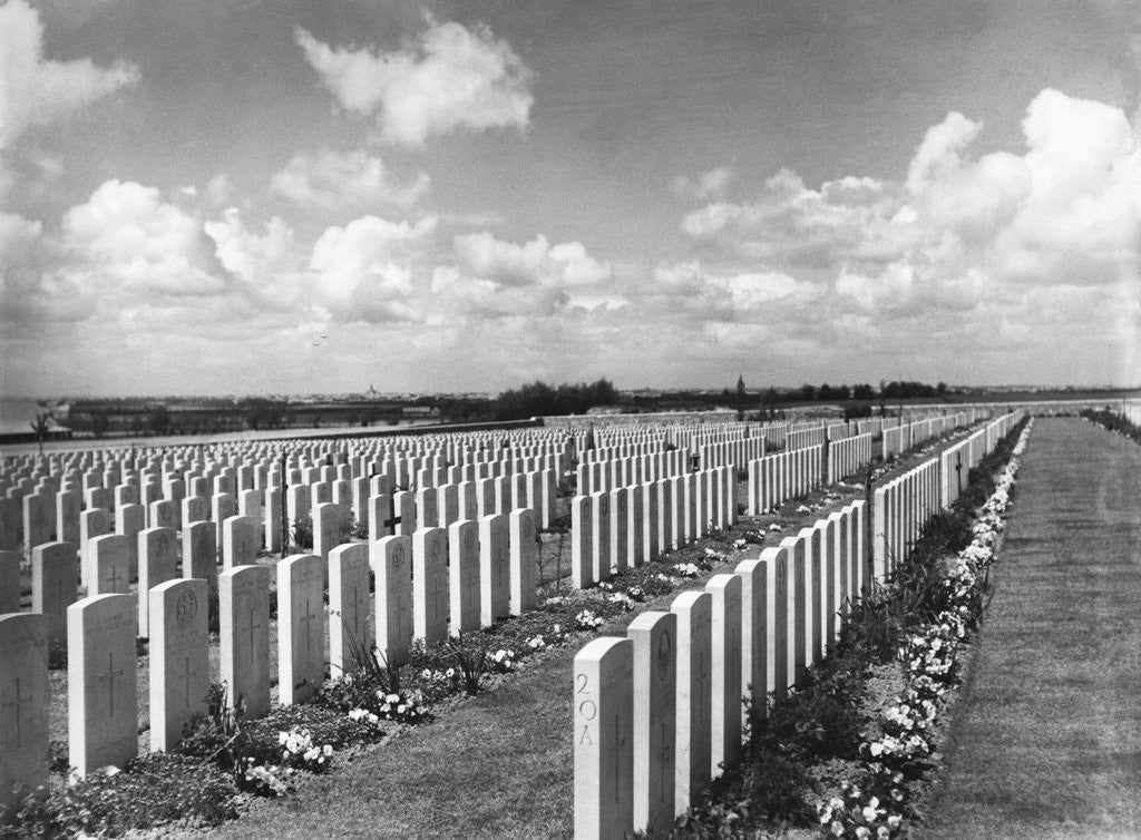 Detail of War Cemetery in Belgium by Anonymous