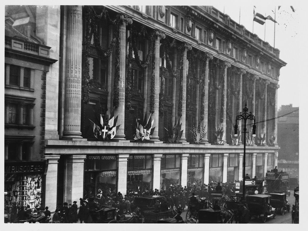 Detail of Selfridge's Opens in London by Anonymous