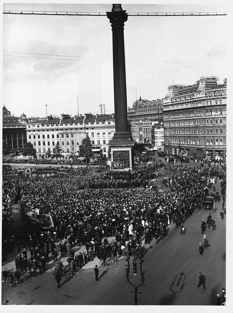 Detail of Striking Dockers Rally In London's Trafalgar Square by Anonymous