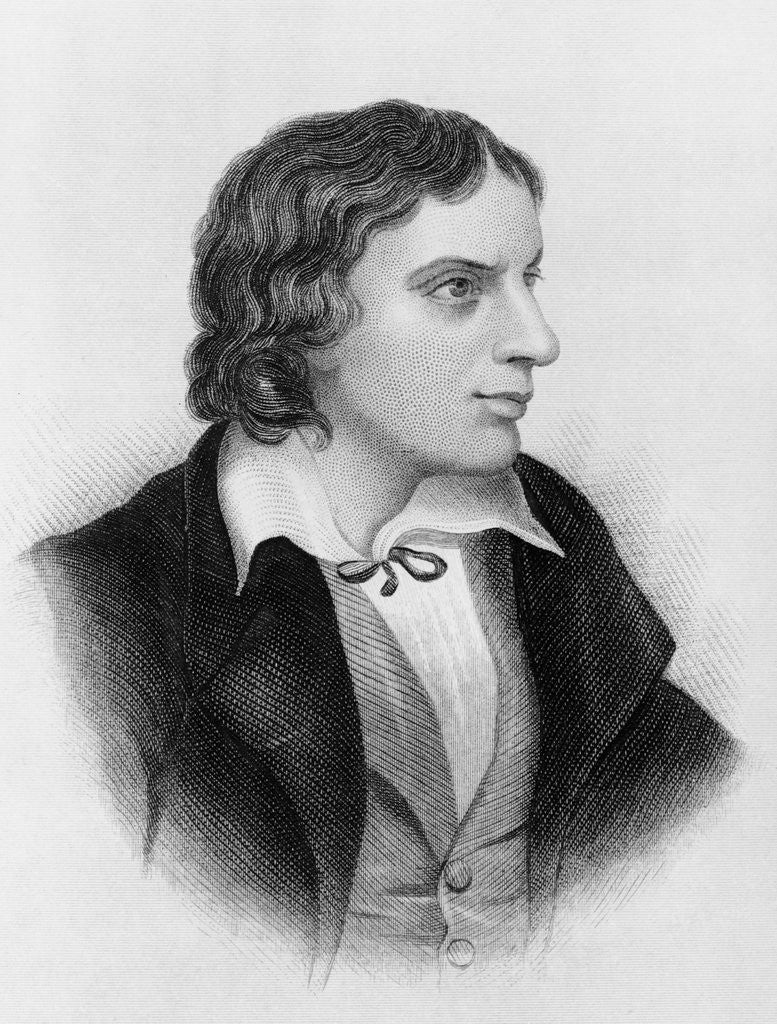 Detail of Portrait of John Keats by Corbis